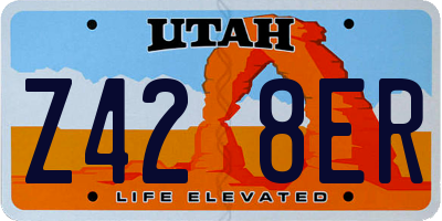 UT license plate Z428ER