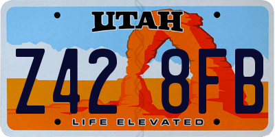 UT license plate Z428FB