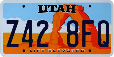 UT license plate Z428FQ