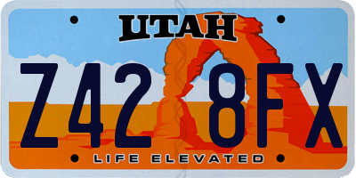 UT license plate Z428FX
