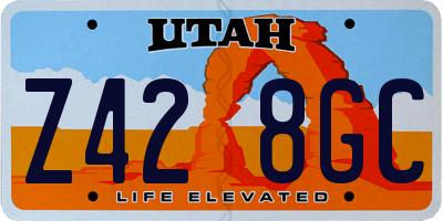 UT license plate Z428GC