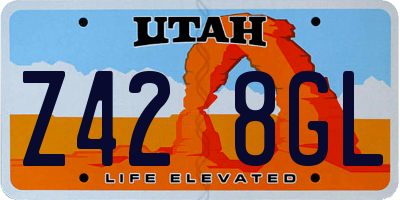 UT license plate Z428GL