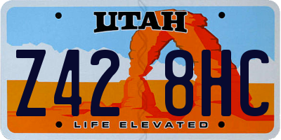 UT license plate Z428HC