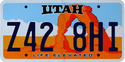 UT license plate Z428HI