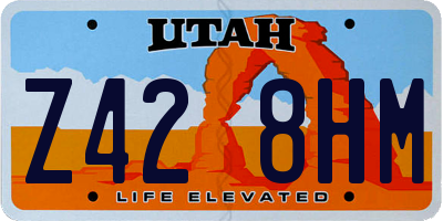 UT license plate Z428HM