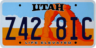 UT license plate Z428IC