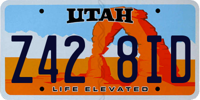 UT license plate Z428ID