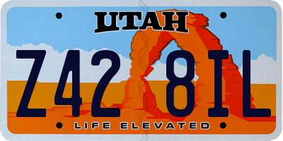 UT license plate Z428IL