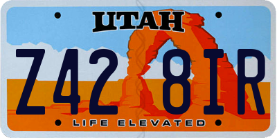 UT license plate Z428IR
