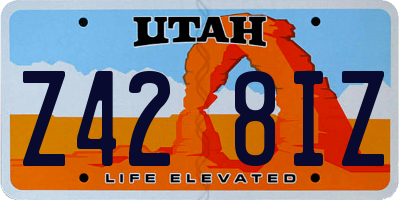 UT license plate Z428IZ