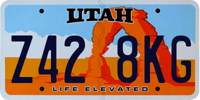 UT license plate Z428KG