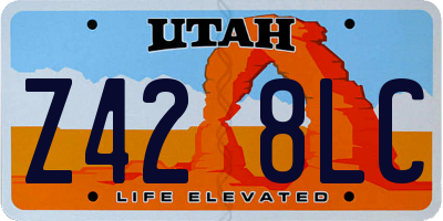 UT license plate Z428LC