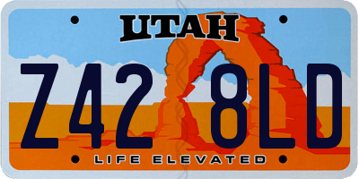 UT license plate Z428LD