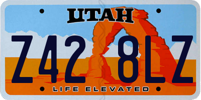 UT license plate Z428LZ