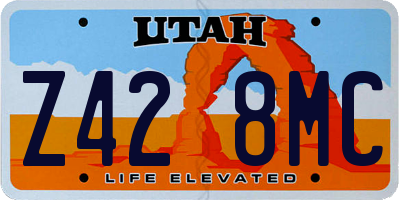 UT license plate Z428MC