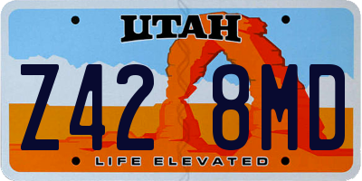 UT license plate Z428MD