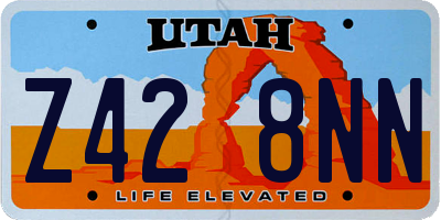UT license plate Z428NN