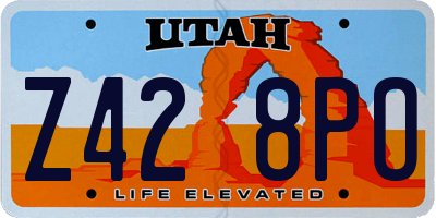 UT license plate Z428PO