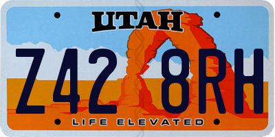 UT license plate Z428RH