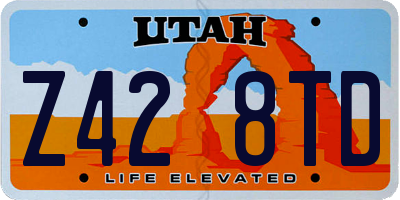 UT license plate Z428TD