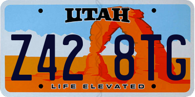 UT license plate Z428TG