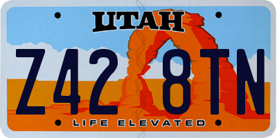 UT license plate Z428TN