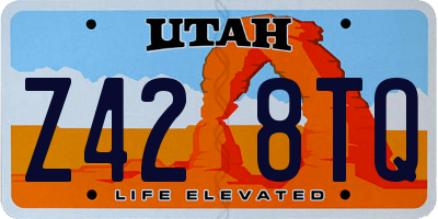 UT license plate Z428TQ