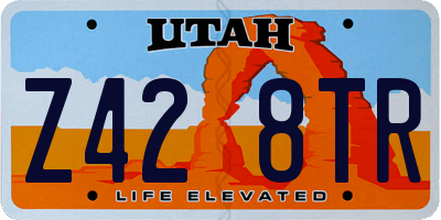UT license plate Z428TR