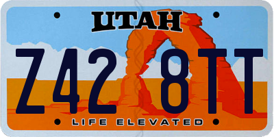 UT license plate Z428TT