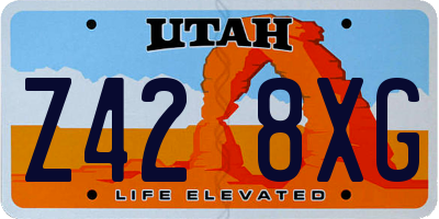 UT license plate Z428XG