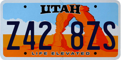 UT license plate Z428ZS