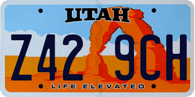 UT license plate Z429CH