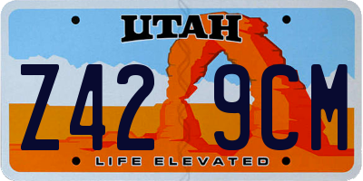 UT license plate Z429CM