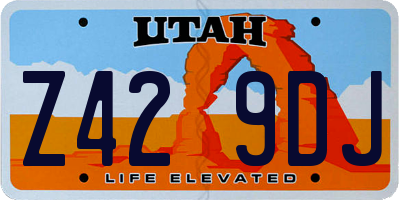 UT license plate Z429DJ