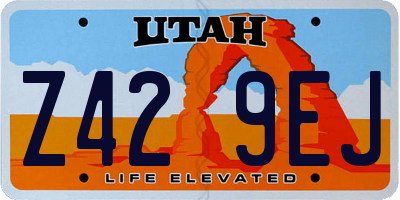 UT license plate Z429EJ