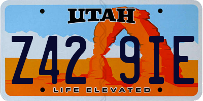 UT license plate Z429IE
