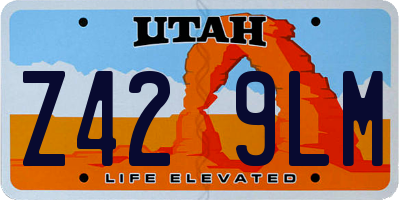 UT license plate Z429LM