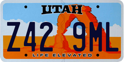 UT license plate Z429ML