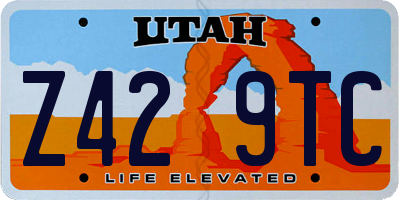 UT license plate Z429TC