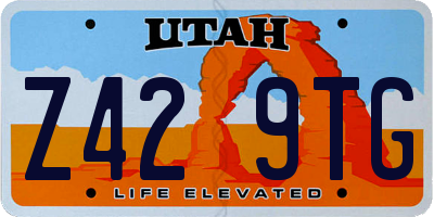 UT license plate Z429TG