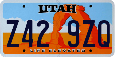 UT license plate Z429ZQ