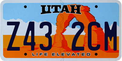 UT license plate Z432CM