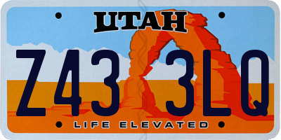 UT license plate Z433LQ