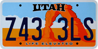 UT license plate Z433LS