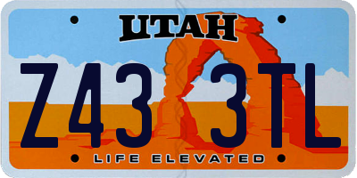 UT license plate Z433TL