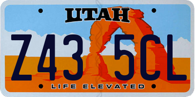 UT license plate Z435CL