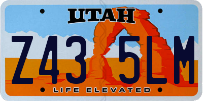 UT license plate Z435LM