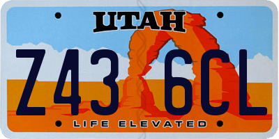 UT license plate Z436CL