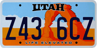 UT license plate Z436CZ