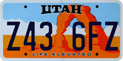 UT license plate Z436FZ